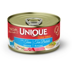 Resim Unique Gold Series Konserve Yaş Kedi Maması 85 gr Ton Balıklı 