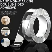 Resim Dayanıklı Yüksek Kaliteli Çift Taraflı Nano Bant - Ultra Güçlü Yapışkan, Yeniden Kullanılabilir, Çok Amaçlı Bağlantı Çözümü - Noel Süslemeleri ve El İşleri İçin İdeal, Çeşitli Yüzeylere Uygun, Temel Malzeme 