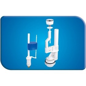 Resim Gama Tek Basmalı Rezervuar İç Takım prinç 53103 Beyaz 