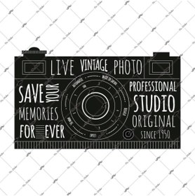 Resim Bay Etiket Vtr10 Retro Fotograf Kamerasi Etiketi 