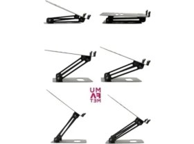 Resim Hakay Kolay Ayarlanır Katlanabilir Laptop Standı, Metal 