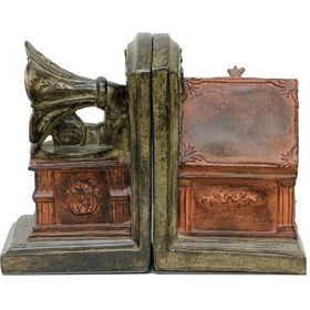 Resim Kitap Stopper Gramafon & Pikap Dekoratif Hediyelik 