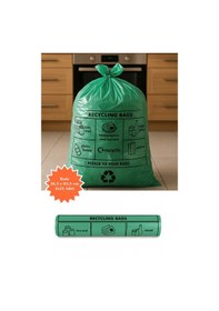 Resim Yeşil Rulo Çöp Poşeti 36,5x83,5 Cm 3x25 Adet Ev Mutfak İş Ofis Avantajlı Paket 