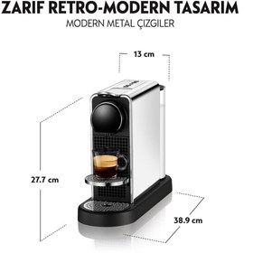 Resim Nespresso C140 Citiz Platinum Kapsül Kahve Makinesi 