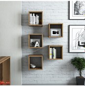 Resim Variant Variant Box Duvar Rafı - Ceviz 