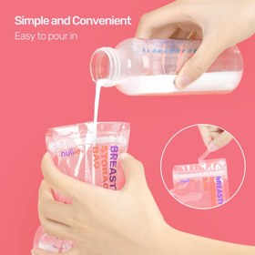 Resim 50 Adet Anne Sütü Torbası, 250 ml BPA İçermez, Dondurulabilir, Çift Fermuarlı 