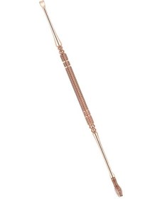 Resim Mufunye Kulak Temizleme Çubuğu Çift Uçlu Kulak Kaşığı Kulak Kiri Küreti Temizleyici Kulak Paslanmaz Çelik Spiral Kulak Temizleme Çubuğu Temizleme Aleti 