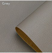 Resim Kendinden Yapışkanlı Deri Tamir Yama Bandı Kendinden Yapışkanlı Ev Dıy Düzeltme Grey 35cm X 138cm 