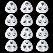 Resim Globalbloom 1 Set 12 Adet Kendinden Yapışkanlı Universal Dönen Bilyalar Dayanıklı Abs Mini Tekerlekler 