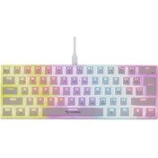 Resim Torima Tk-04 Beyaz Mekanik Rgb Işıklı Kablolu Q Klavye 