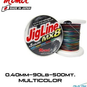 Resim Momoi Jigline Mx8 0.40Mm 500Mt. Multicolor Ip Misina 