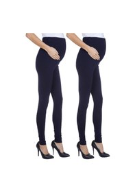 Resim Luvmabelly Myra8001 8009 Beli Ayarlanabilir Hamile Tayt Seti-lacivert - Lacivert 