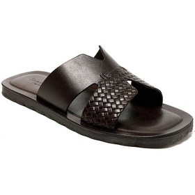 Resim The Sandals Factory Dark Brown Sandalet Erkek M7896 The Sandals Factory Leather Upper Sandals Dark Brown 