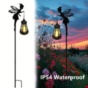 Resim 1/2/4 Adet Güneş Enerjili Peri Fenerleri - Şirin LED Bahçe Çubuk Işıkları, Su Geçirmez Metal Dış Mekan Dekoru, Teras, Çim ve Gül Bahçeleri İçin, Noel veya Doğum Günü Hediyeleri İçin Mükemmel 