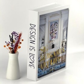 Resim Bak Gel Al Kitap Görünümlü Dekoratif Kutu, Iskandinav Tarzı Kitap Şeklinde Saklama Kutusu, Ev Dekorasyonu, Modern Ev Dekorasyon 