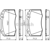 Resim BOSCH 986494576 Fren Balatası Ön Mercedes W211 E Serisi 02- W220 S Serisi 98- S320 Cdı 00-02 -Cls350-Cls500 04- 