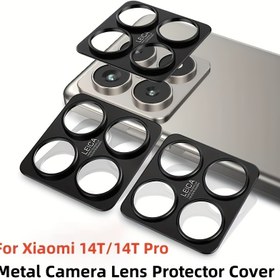 Resim Xiaomi 14T 14T Pro 13T Pro Arka Kamera Koruma Kılıfı Alüminyum Alaşımlı Koruyucu Kılıf Metal Lens Film Mobil Telefon Kamera Koruma Filmi Hollow Metal Ring Kapak 