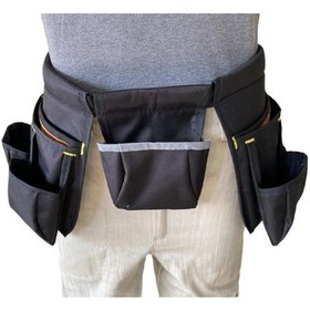 Resim Bel Tipi Alet Çantası Farklı Boyutlarda Ayarlanabilir Kemerli 11 Cepli Alet Çantası 