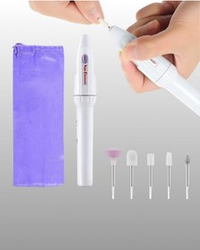 Resim Abs Gövdeli Sessiz Tırnak Matkap Seti Ayarlanabilir Hız Ve Uzun 