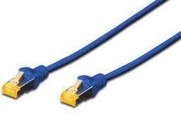 Resim DK-1644-A-010/B Digitus CAT 6A S-FTP Patch Kablosu, LSZH, Cu, AWG 26/7, 1 metre, mavi renk 