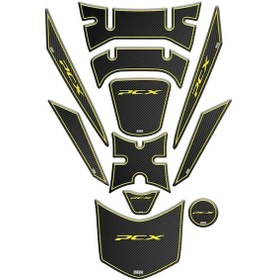 Resim Honda Pcx Tracker Tank Pad Set Sticker Etiket Model 