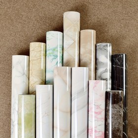 Resim 1 Rulo Beyaz Seri Mermer Duvar Kağıdı - Kendinden Yapışkanlı Su Geçirmez Mutfak Arka Plan Stickerı, Kesilebilir Vinil Ev Dekoru İçin, Modern Mermer Desenleri Beyaz, Yeşil, Bej, Pembe, Siyah & Daha Fazlası, Mutfak & Oda Yenileme İçin Kolay DIY Kurulum, DIY Ev İyileştirme | Parlak Bitiş Kağıdı | Vinil Duvar Kağıdı, Mutfak Dekoru ve Aksesuarları 