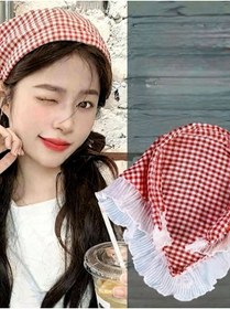 Resim mirkidsclub French Style Taçlı Üçgen Bandana / Taç 