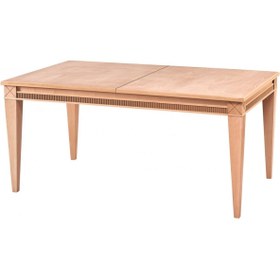 Resim Mavikoltukdöşeme Ms - Msa 173 / 170 Cm Antik Yemek Masası Cilasız Ham Ahşap 