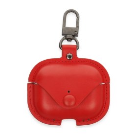 Resim AyrStore Airpods 3 (3.nesil) Çanta Deri Kılıf - Kırmızı 