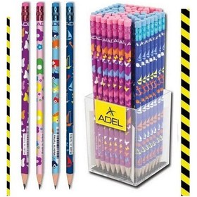 Resim Kurşun Kalem Adel Kids Desenli Silgili 6 Ayri Model +silgi Hediye Karışık 