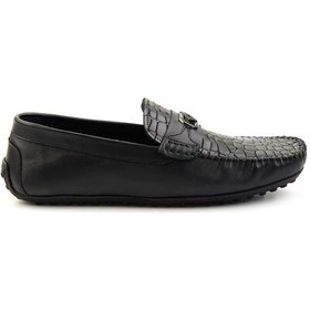 Resim Siyah Leather Erkek Loafer Ayakkabı E01757714803 Siyah 