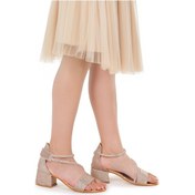 Resim Kiko Kids Pisar Günlük Kız Çocuk 4 Cm Topuklu Sandalet Abiye Ayakkabı Bakır Bakır 