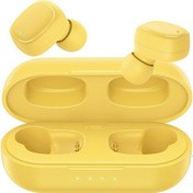 Resim Hifi Stereo Sound Bluetooth-compatible Headset Touch Control Wireless Headphone Built-in 8mm Driver Unit - Yellow 