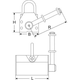 Resim Atlas Pro ATMK06 600 kg Manyetik Kaldıraç 