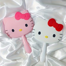 Resim Sanrio için for hello kitty Elde Taşınabilir Mini Makyaj Aynası, 5.51 İnç Sevimli Karikatür Tasarımı, Taşınabilir Uzun Saplı Seyahat Aynası, Makyaj Aynası, Mini Aynası, Kompakt Aynası, Cep Aynası, Küçük Aynası 