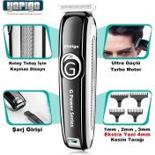 Resim Şarjlı Çok Fonksiyonlu Traş ve Kıl Kesme Cihazı, Mavi 