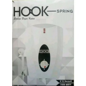 Resim Hook Spring Lüks Elektrikli Ani Su Isıtıcı Banyo Şofbeni Siyah 