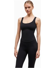 Resim United Colors Of Benetton Because Of Alice Base Sculpting Tank TopAskılı Kadın Atlet Sporcu Atleti Siyah Xl 
