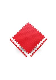 Resim 50x50 13mm Damla Desen Puzzle Tatami Minder Spor Yoga Pilates Oyun Matı Kırmızı 