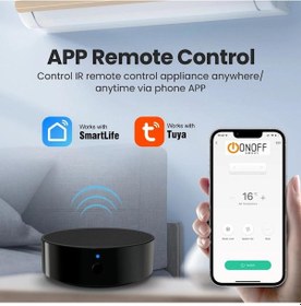 Resim TUYA DESTEKLİ AKILLI WİFİ IR KUMANDA BÜTÜN IR CİHAZLARI KONTROL E 