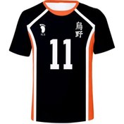 Resim Snapbuyhaikyuu 3d Erkek T-shirt Voleybol Üniforması Eğitim Kıyafetimavi Mavi 