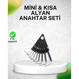 Resim Zenvia 9 Parça Alyan Anahtar Seti Isıl Işlem Görmüş Dayanıklı Çelik ZNV2025 