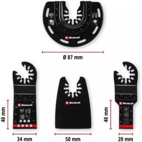 Resim Flamex Einhell Raspalama Uç Seti 4 Parça 