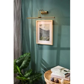 Resim Pilli Gold Gün Işığı ve Beyaz Işık Duvar Apliği Banyo Aydınlatma Ayna Üstü LED Tablo Aplik A+ Loş Işık 3000K,6500K 