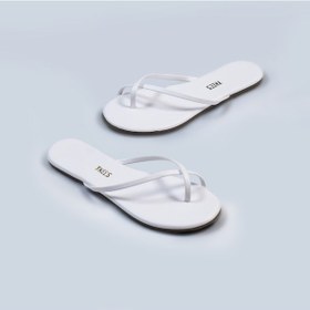 Resim Kadın Çapraz Beyaz Parmak Arası Terlik Beyaz 
