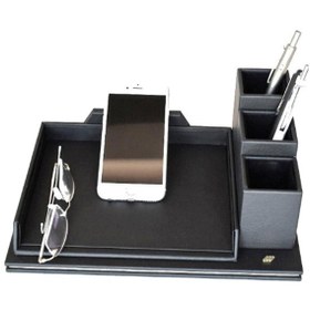 Resim Tabac Deri Masa Üstü Telefon Ve Gözlük Tutucu - 36311 