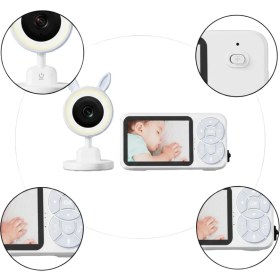 Resim Marsilyan Gece Görüşlü Bebek Telsizi Besleme Hatırlatıcılı LCD Ekran 