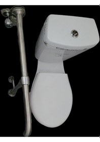 Resim Yeni T Engelli Tutunma Barı Banyo Wc Paslanmaz Mat Satine Yüzeyli Paslanmaz Çelik 