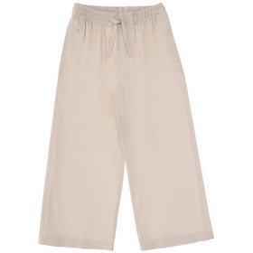 Resim U.S. Polo Assn. Kız Çocuk Bej Loose Fit Modal Karışımlı Kanvas Pantolon 50309120-VR011 