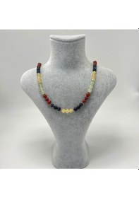 Resim Sertifikalı Koç Burcu 6mm 925 Ayar Gümüş Doğal Taş Kolye 55 Cm 